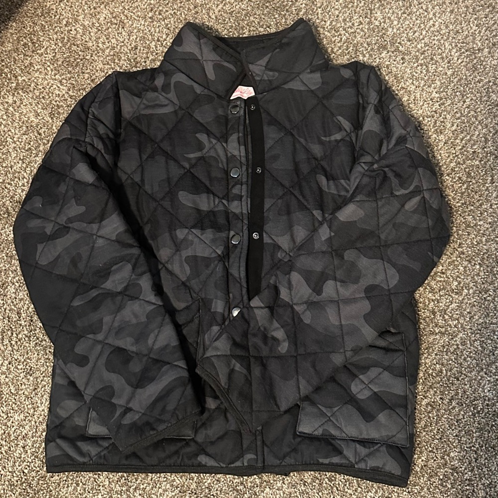 pink Lily Camo Quilted Jacket